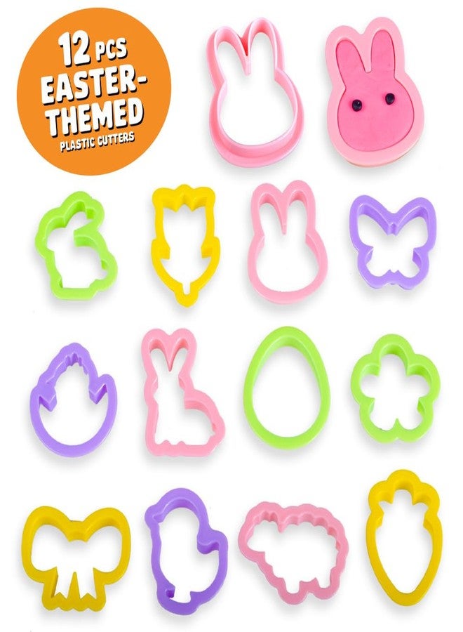 Waybla 12-Pack Prefilled Easter Eggs with Modeling Dough & Easter-Shaped Cutters, Non-Candy Easter Gift Easter Basket Stuffers for Kids - Image 3